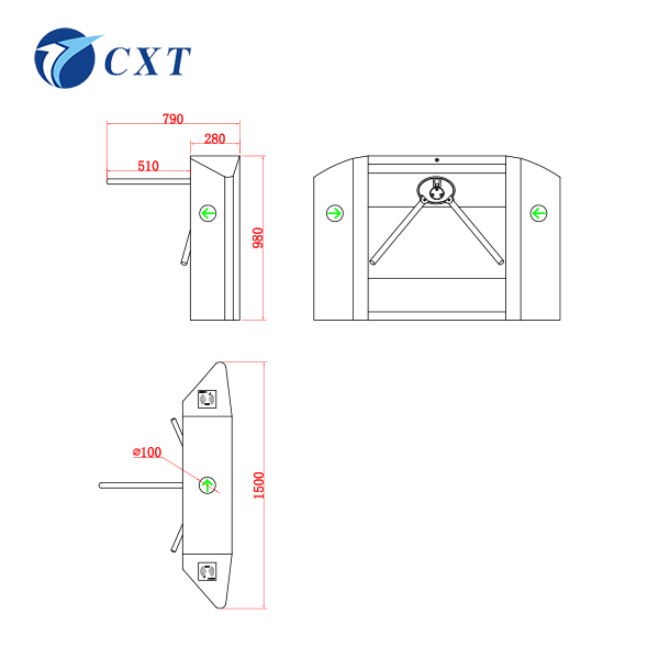 The difference between swing gate and tripod turnstile in structure and use place